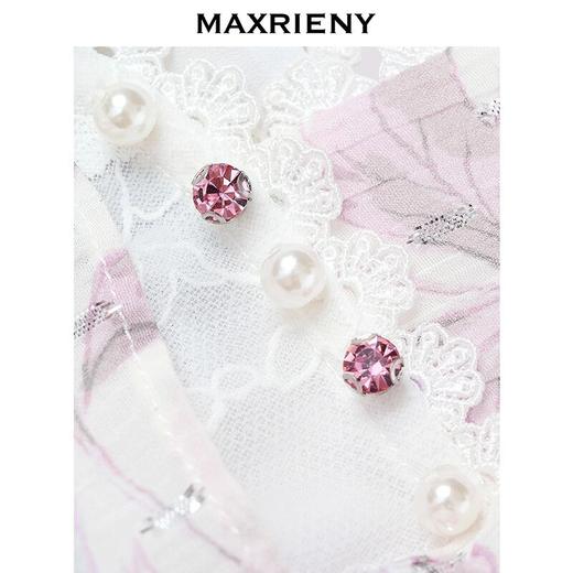 MAXRIENY2024夏紫玫瑰蕾丝上衣(货号:MS85TP058) 商品图2