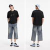 森柔牛仔|森马牛仔裤男复古做旧工装八分裤2025夏新款宽松直筒裤 商品缩略图3