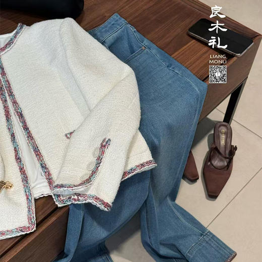 【部分现货】良木礼法棍微阔牛仔裤(66350) 商品图3