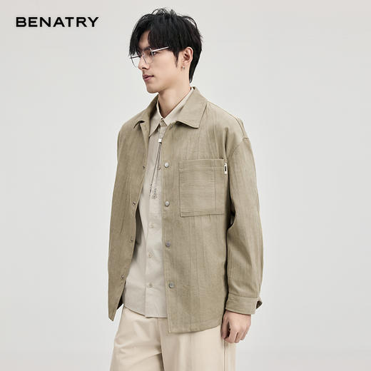 贝纳川麂皮绒翻领茄克ECF100007 商品图1