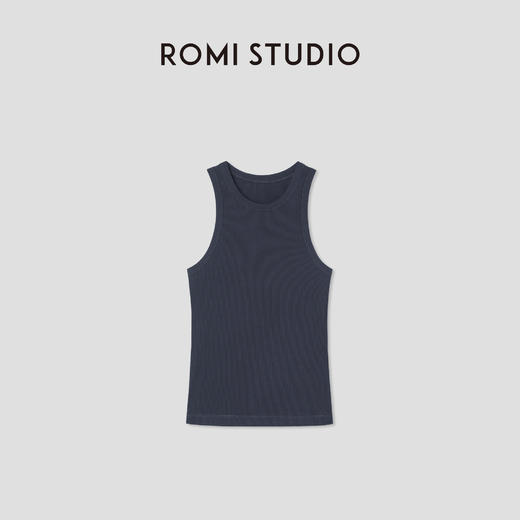 ROMI STUDIO“基础灵魂”极简舒适罗纹高弹针织吊带背心RW24WSH1357 商品图2