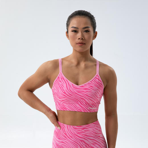 POPBASIC臀训裤城市野性系列动物纹健身训练短裤背心套装臀训裤3寸 商品图3