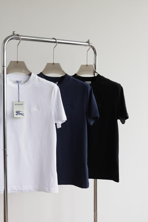 B.B 丝光双纱 圆形骑士发泡印花  圆领短袖T恤 TX442 商品图3