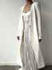 ranyepersonal｜coat 垫肩低胸系带后网纱拼接宽松西装大衣  [ 白LELUXE22CO01 ] 商品缩略图9