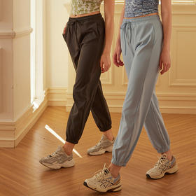 跃牌【洛水之神系列】夏季跑步速干运动裤瑜伽休闲宽松休闲裤显瘦卫裤直筒裤6612