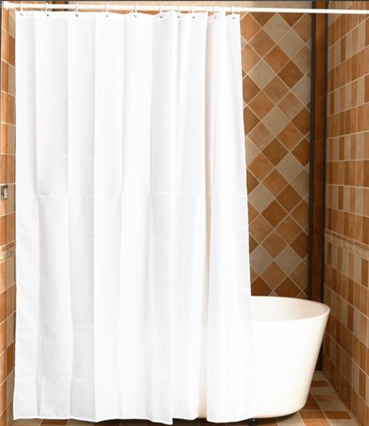 百得适纯色世界浴帘PEVA 商品图0