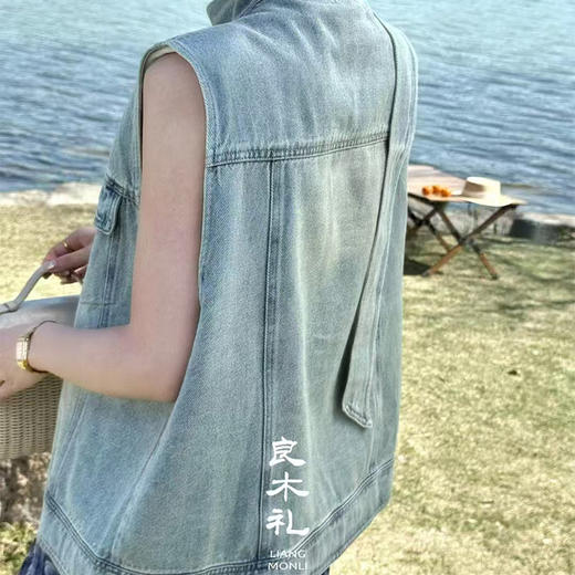 良木礼飘带牛仔马甲（M010） 商品图1