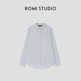 ROMI STUDIO“随性自然”100%色织亚麻天然肌理翻领衬衣 RWCSSY2211