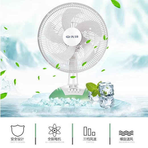 先锋（SINGFUN）电风扇/台扇台式转页扇FT35-10A 商品图0