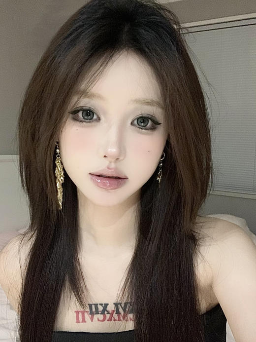 Kira Secret半年抛 ·清水信子&蕨类留白｜ 14.2mm白狮参考着色中大直径   半年抛2片 商品图12