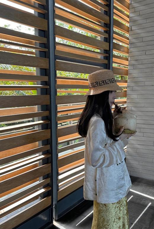 FENDI芬迪草编帽来喽FF字母勾芡编织（CO） 商品图6