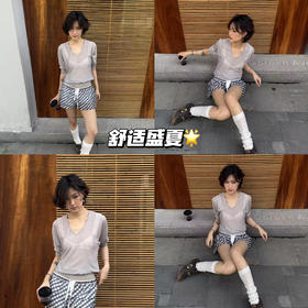 新品分享 | 格纹短裤夏日必备👖慵懒星人最爱
