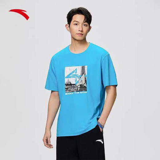 安踏SHOCK4|冰丝短袖男士夏季宽松透气篮球t恤运动上衣半袖152431107 商品图0