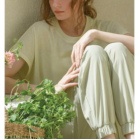 跃牌【洛水之神系列】罩衫夏季清新短袖宽松瑜伽训练T恤轻薄透气凉爽瑜伽上衣LN45