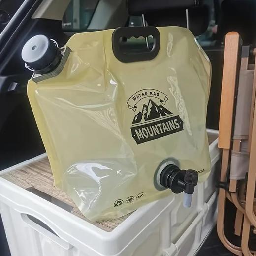 【户外露营好搭档！车载便捷储水袋】便携式储水袋折叠户外运动露营大容量登山水龙头塑料水桶加厚水袋。ry 商品图2