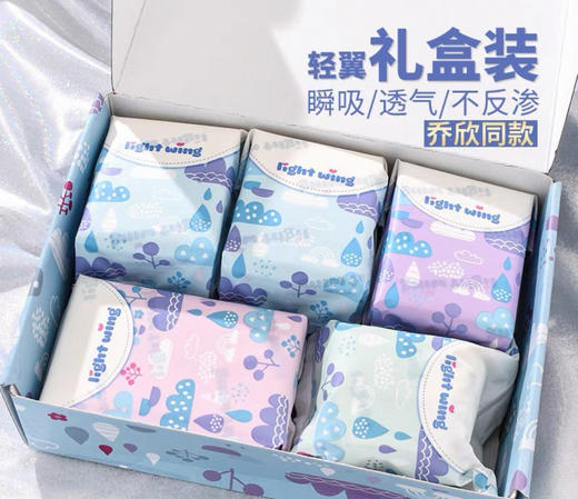 韩国轻翼卫生巾礼盒装（250mm*2包+290mm*1包+360mm*1包+180mm*1包） 商品图0