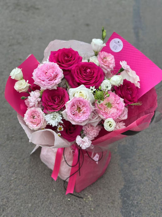 插花泥花束 弗洛伊德洛神玫瑰混搭 商品图0