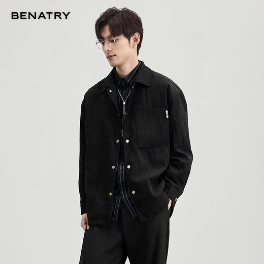 贝纳川麂皮绒翻领茄克ECF100007 商品图5