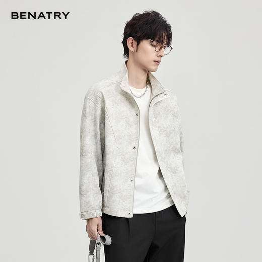 贝纳川印花立领茄克ECF100003 商品图2