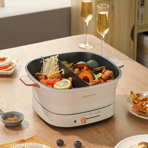 康佳 分体鸳鸯电火锅 (悠鲜锅)KDRG-5002-M 商品图0