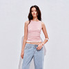 NUTH多色莱卡抗菌坑条弹力修身工字背心女 商品缩略图1