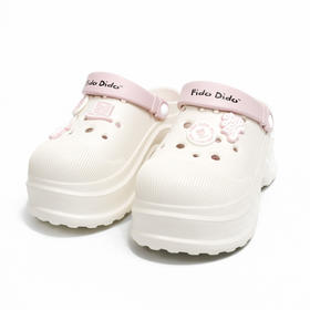 潮人夏日必备 | FIDODIDO(七喜小子)  夏季女款厚底洞洞鞋 防滑eva材质鞋子 3色入