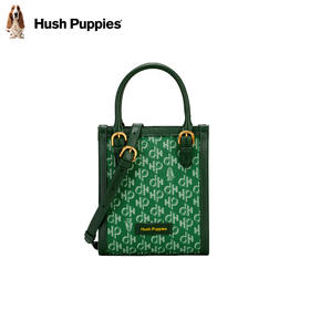 暇步士HushPuppies 【专柜同款】女包手提包女时尚潮流复古老花手提质感包包