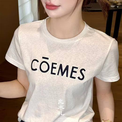 【现货】良木礼字母棉T恤衫(24137) 商品图0