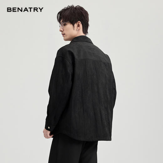 贝纳川麂皮绒翻领茄克ECF100007 商品图9