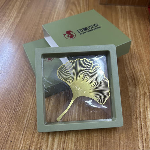 【印象沈农】银杏叶书签书签校园文创包含塑料框薄膜保护防污耐脏 商品图3