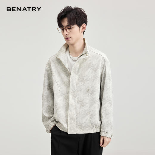 贝纳川印花立领茄克ECF100003 商品图0