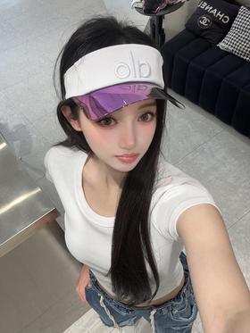 aloyoga徽标设计涤纶防晒帽男女同款情侣款夏日必备alo放到帽（EJ）