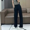 Iulu神裤鼻祖throwbak stil黑色好显瘦
直筒阔腿版型，完全不挑腿型
面料糯叽叽的好软好亲肤,一年四季都可以穿
随便搭配一件T恤上衣显瘦又时髦 商品缩略图3