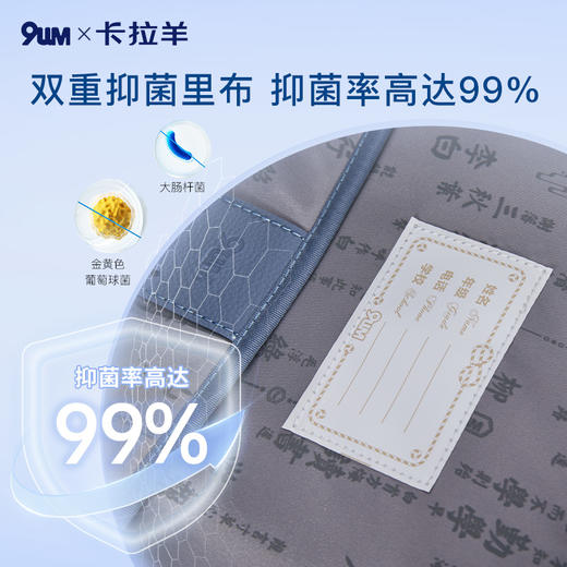 卡拉羊X九微米24L/26L中学生防下坠减负气囊缓震轻奢立体手表书包卢浮宫 U5177/L 商品图7
