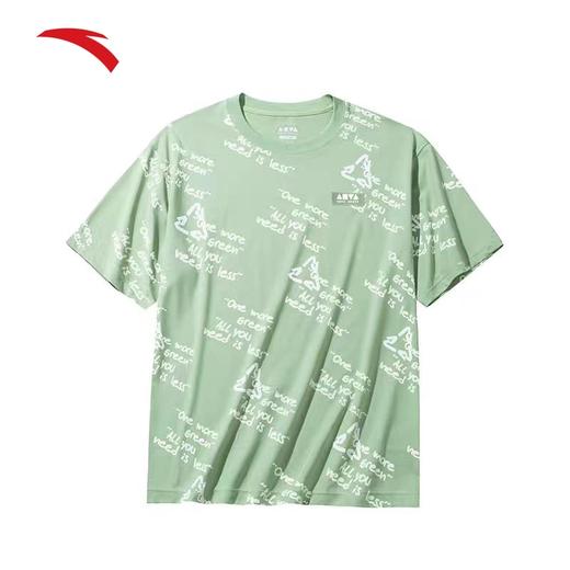 【L/XL2XL/3XL断码】安踏冰丝T丨复古印花短袖男女同款夏季新款抗菌透气t恤172438131 商品图0