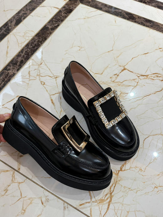 412-6原楦 阿V 25升级新款 方扣厚底 乐福鞋 仔细看描述 商品图0