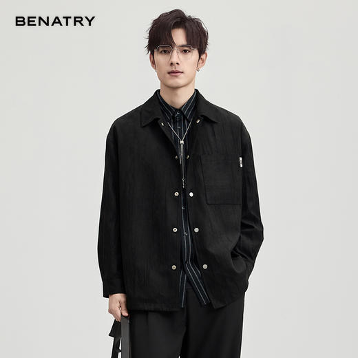 贝纳川麂皮绒翻领茄克ECF100007 商品图6