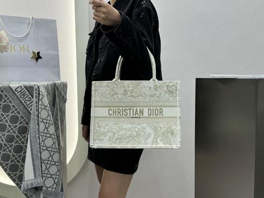 DIOR迪奥BookTote茹伊印花刺绣棉托特包Tote包购物袋手提包中号动物园系列（HH） 商品图14