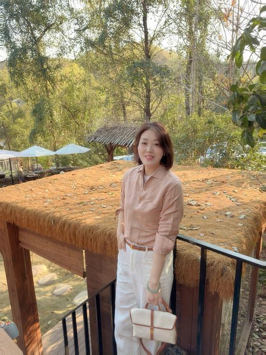 火桐hooton 高定系列 灼灼其华 高密汉麻长袖衬衫YT3001 商品图3