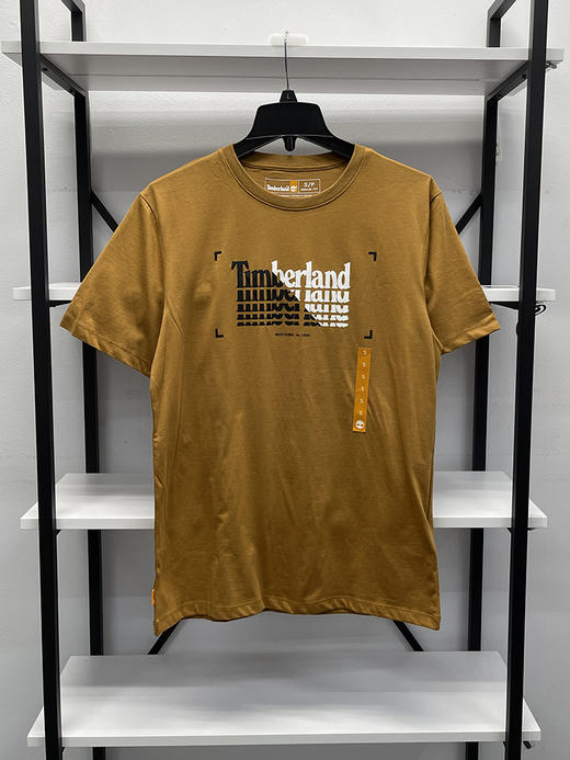 Timberland/添柏岚 男士字母印花REGULAR FIT纯棉透气短袖T恤 商品图1