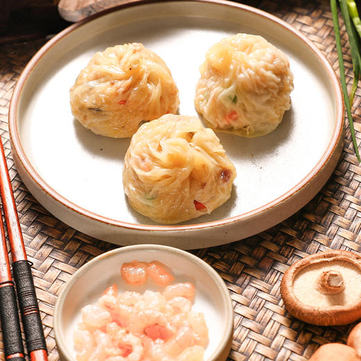 纸皮烧麦苏州特产梅干菜香菇蛋黄糯米虾仁速食半成品儿童冷冻早餐 商品图3