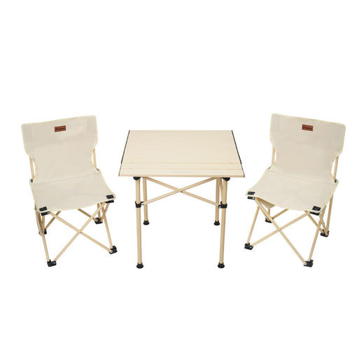 外交官折叠桌椅-米色-三件套1桌2椅DFJ-203*2+DFJ-205 *1 商品图0