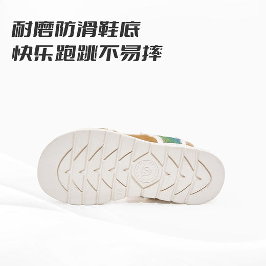 泰兰尼斯夏季中大童炫酷火焰纹沙滩凉鞋T06D2B1861 商品图4