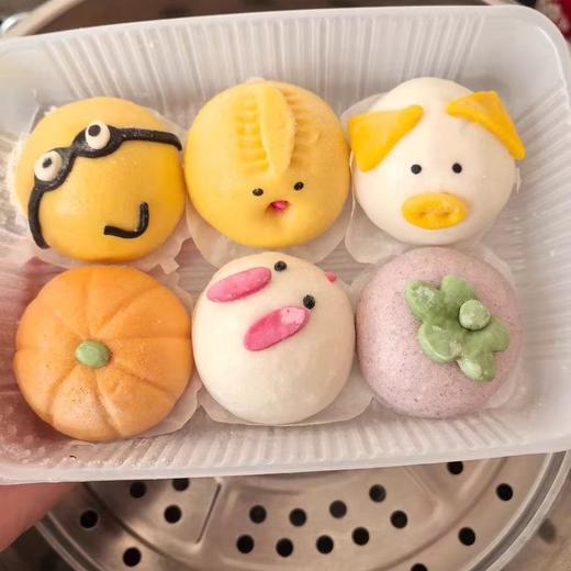 【代餐良品】花木子黄油果蔬卡通早餐包 果蔬粉上色 自然慢发酵 免密松软 易咀嚼口感柔软蓬松 造型可爱 孩子超爱吃~ 商品图5