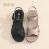 信诺真皮舒适妈妈凉鞋2025夏季新款软底女鞋外穿轻便平底中老年鞋5L618-23 商品缩略图9