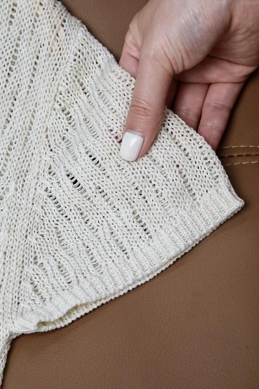 LPIUTY品牌直发！镂空短袖针织衫 C067793 商品图9