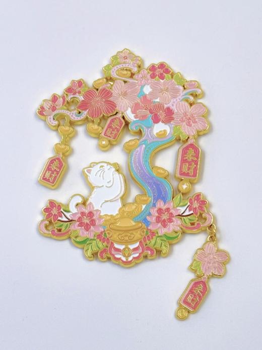 糗糗庄园-金属冰箱贴来财树 商品图1