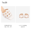 heelz设计师手工鞋履 ｜H繁花小牛皮度假凉鞋4.5公分 商品缩略图3