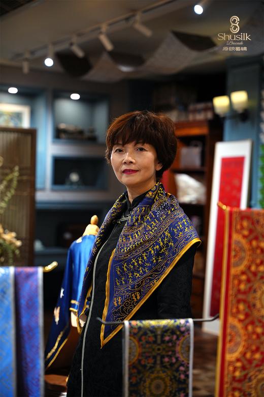 战国采桑宴乐图三角巾 商品图4