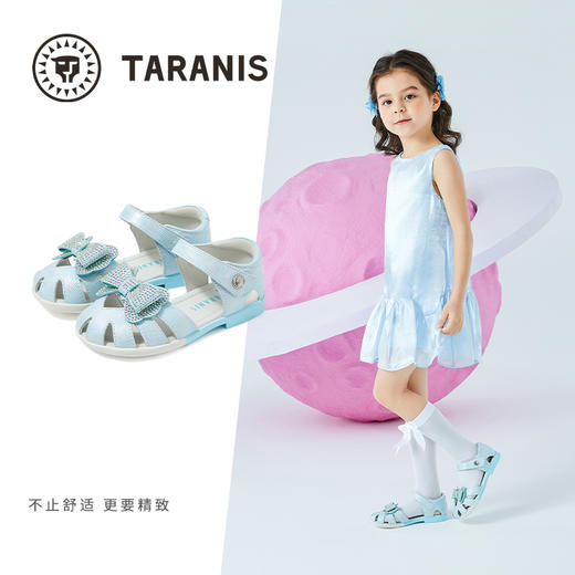 泰兰尼斯meta童鞋2025夏季新款女童凉鞋防滑透气镂空皮公主凉鞋 商品图1